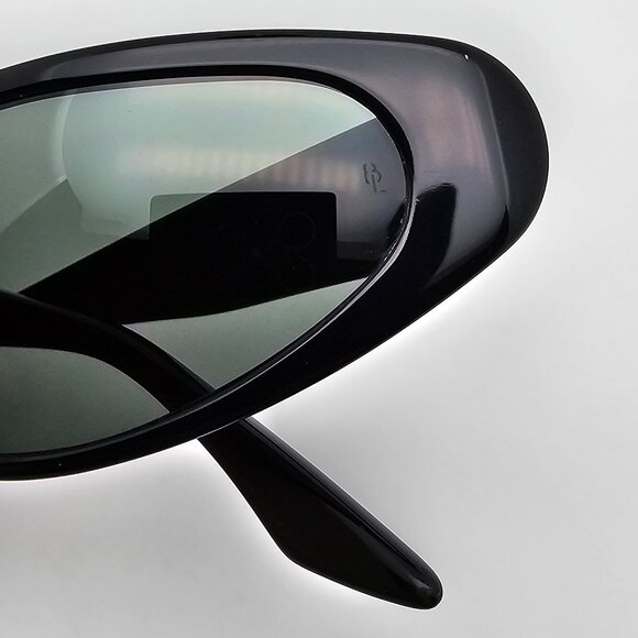 Ray-Ban B&L W1924 XYAO Black Frame G-15 Green Glass Lens Cat Eye Sunglasses 55mm main image 13